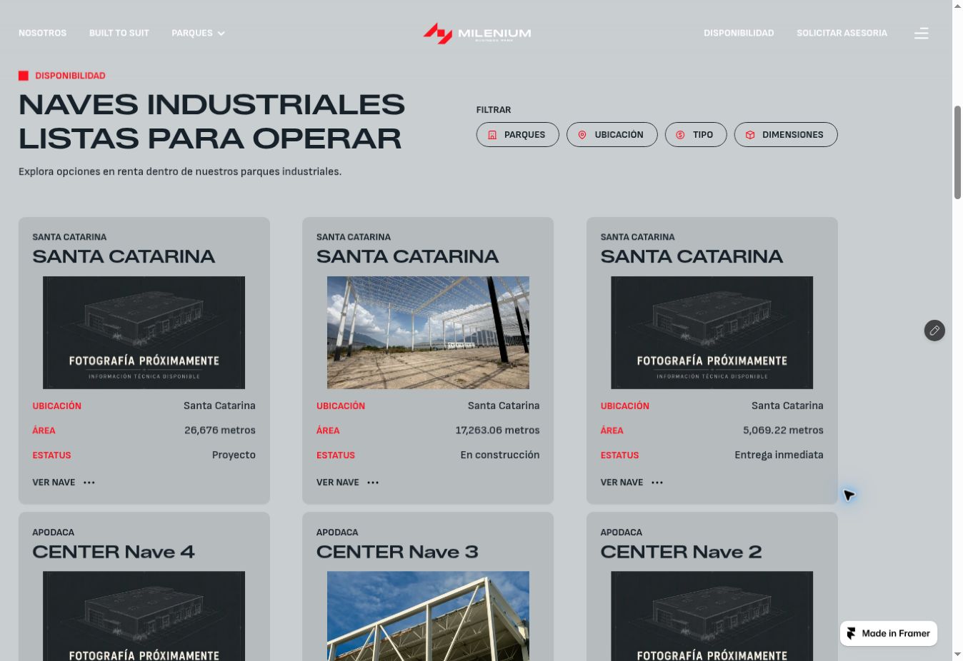 Vista adicional del proyecto Milenium